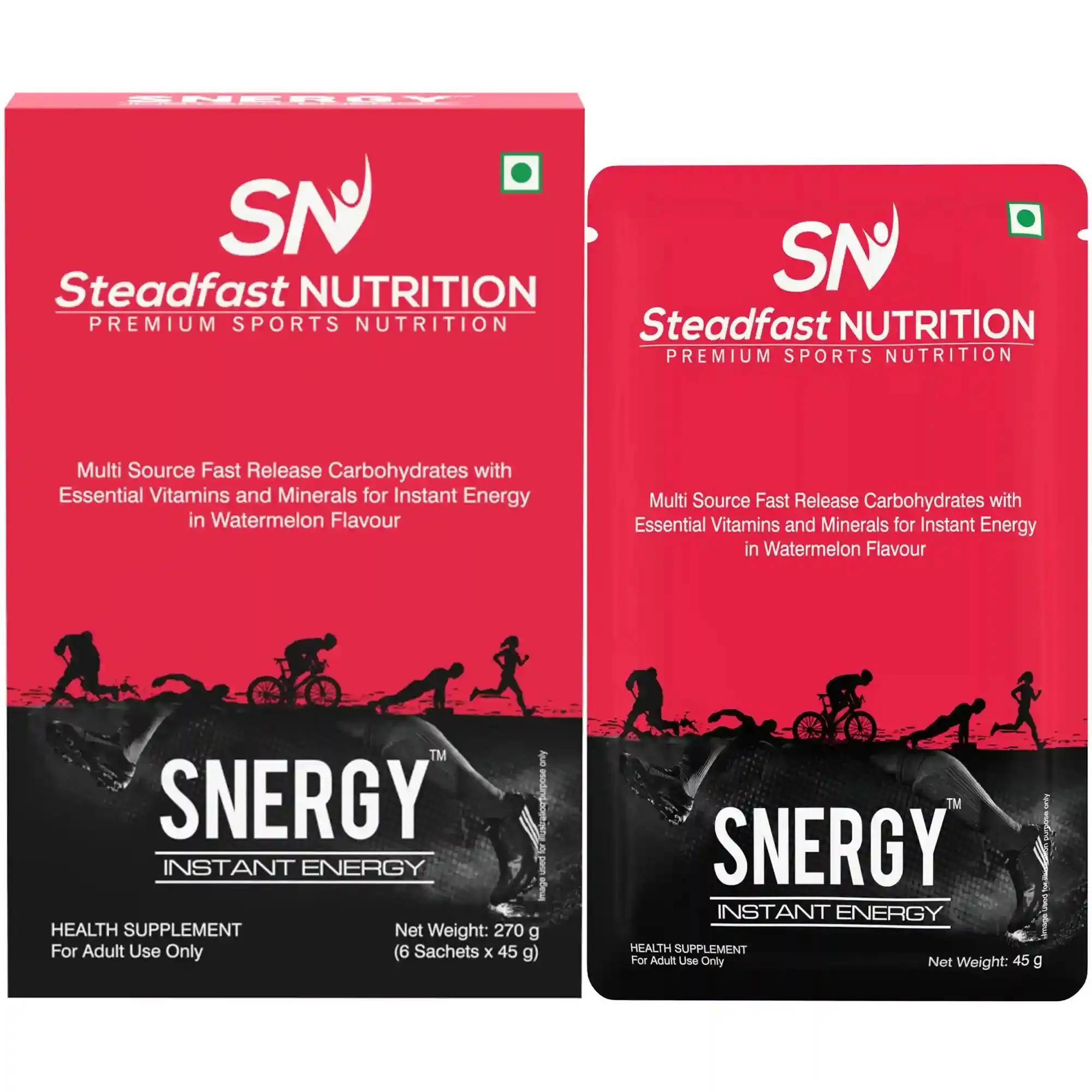 STEADFAST NUTRITION Synergy Energy Drink with Essential Vitamins, Minerals, Instant Energy & Hydration, Pre-Workout Supplement