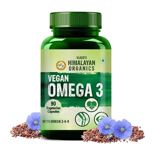 Vlado's Himalayan Organics Omega 3 6 9 Vegan Natural Nutrition Supplement for Muscle, Bone , Heart & Skin