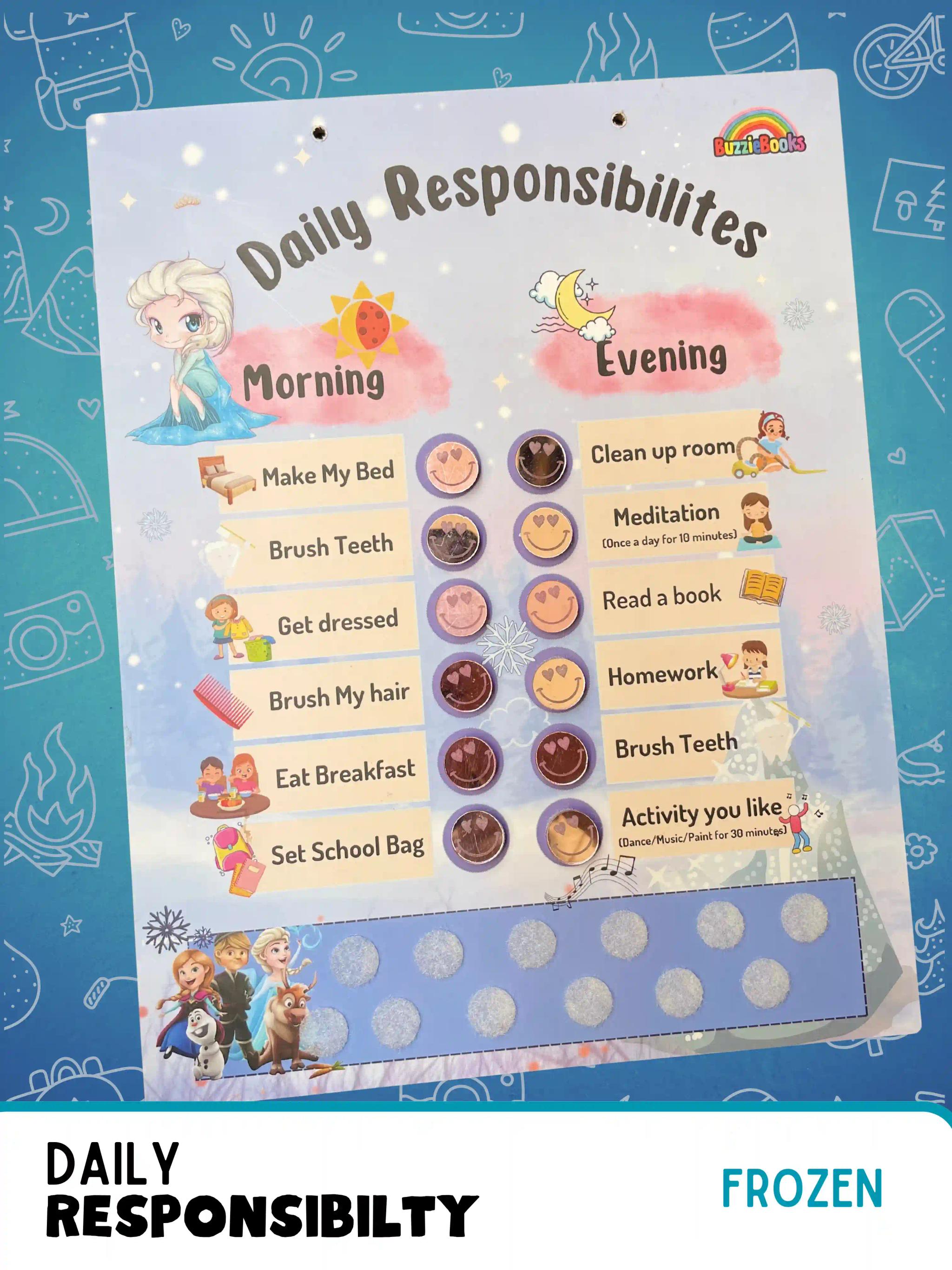 Daily Responsibility Board -Frozen