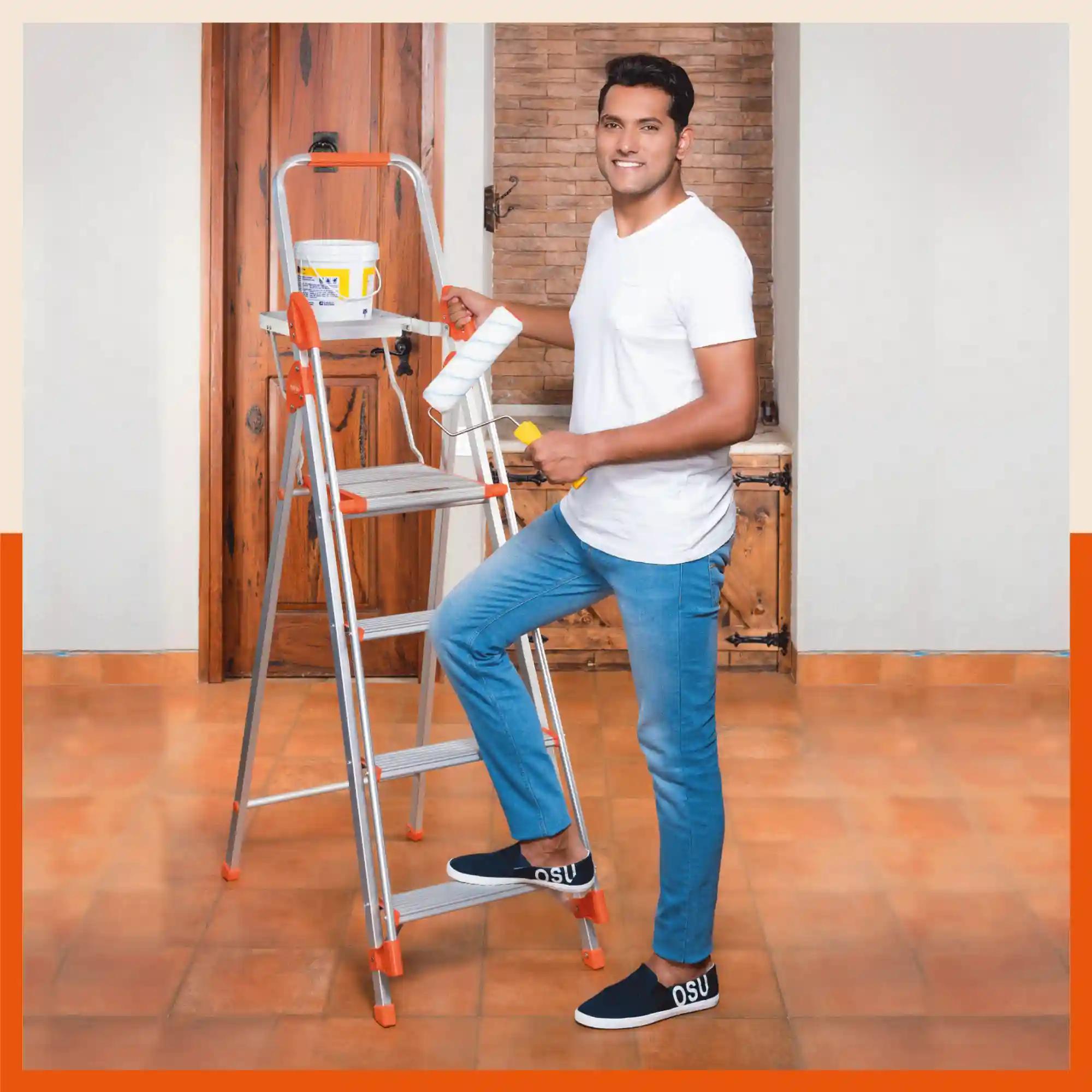 Bathla Zenith Plus Foldable Aluminium Ladder For Home