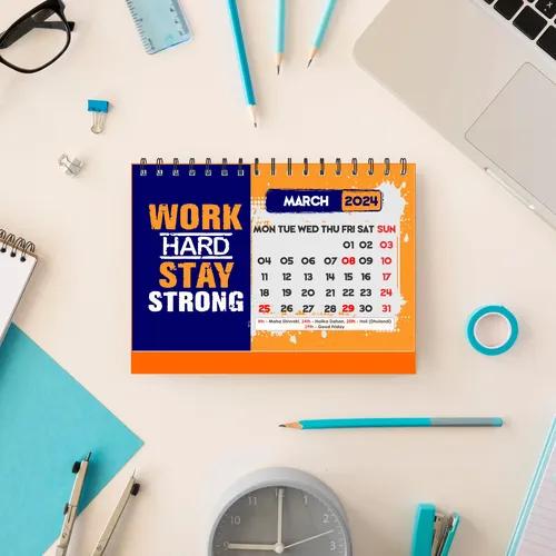 ESCAPER Motivational Quotes Desk & Office Table Calendar 2024