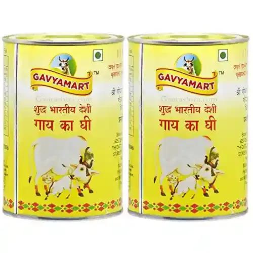 Gavyamart Indian A2 Cow Ghee 100% Pure Non GMO - Made of kankrej Organic Cow Ghee