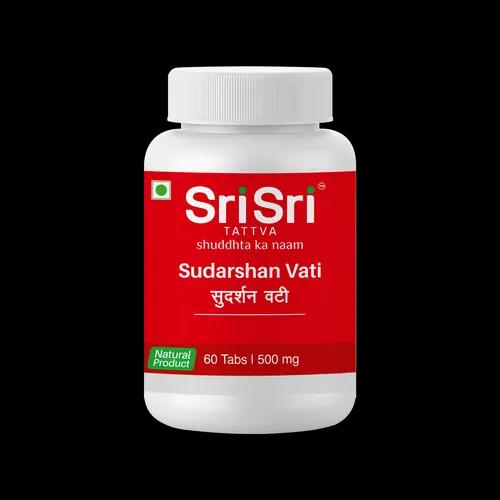 Sri Sri Tattva Sudarshan Vati - Fever & Liver Disorders , 60 Tabs | 500 Mg