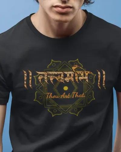 Tat tvam asi T-shirt for men /  Black