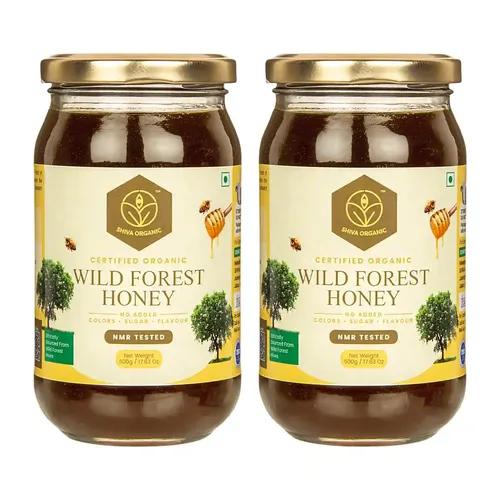 Shiva Organic Wild Forest Honey - 1kg | NMR and NPOP certified |100% Natural Healthy and Pure Honey | No Added Sugar Flavour