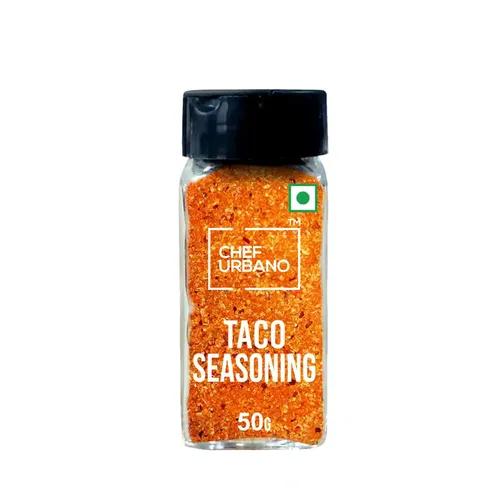 Chef Urbano Taco Seasoning Sprinkler | For Taco, Enchilada & Burrito | Premium Herbs & Spices Blend with authentic Mexican Flavours | Zero added Colours, Fillers, Additives & Preservatives | Vegan