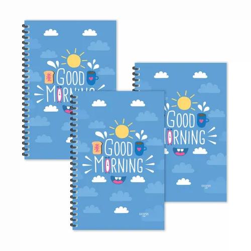 Funny Good Morning Ruled Diaries Pack Of 3