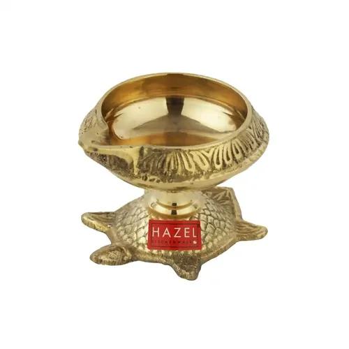 Hazel Kanchua Kuber Brass Tortoise Diya