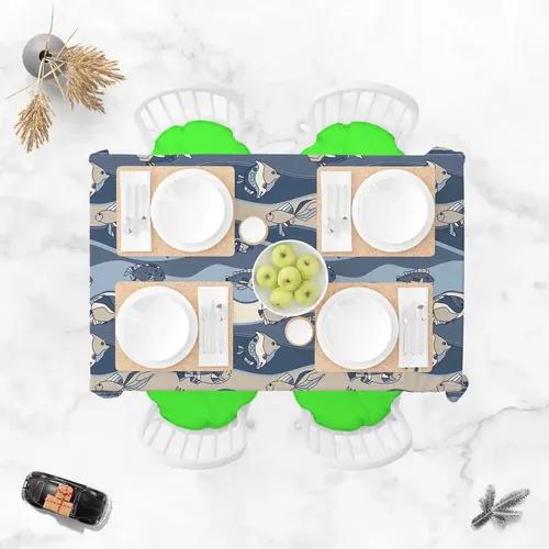 ArtzFolio Fish Aquarium | Table Cloth Cover for Dining & Center Table