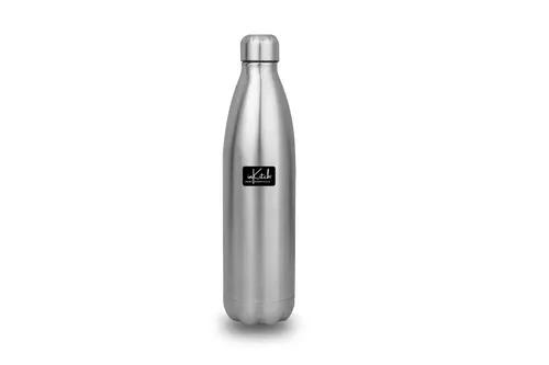 InKitch ISI Certified Stainless Steel Insulated Water Bottle- 24 Hrs Hot or Cold, 1000 ml, Silver- Leak Proof & Break-Proof, Double Wall Insulated Flask for Office, Gym, Home, Kitchen, Travel