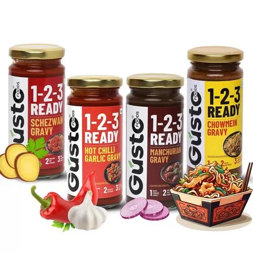 Gusto Foods Ready to Cook Gravy Combo in 3 Easy Steps