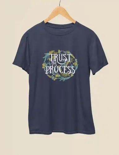 Trust the Process - Unisex Oversized T-Shirt - Navy Blue