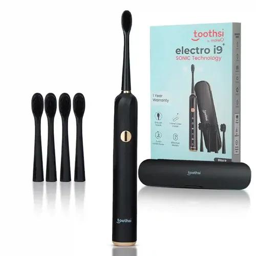 TOOTHSI Electro i9 Sonic Electric Toothbrush | Smart Electric Toothbrush for Men & Women | with 6 Modes & 5 Brush Heads | IPX 7 Waterproof | Rechargeable | Oral Care