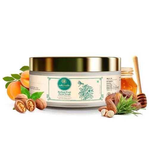 ASHPVEDA Fruit Face Scrub (Date and Walnut) Face Scrub for Deep Exfoliation | Helpful for Dead Skin, Smooth and Clear Complexation and Tan Removal | Hydrating & Exfoliating For Women and Men