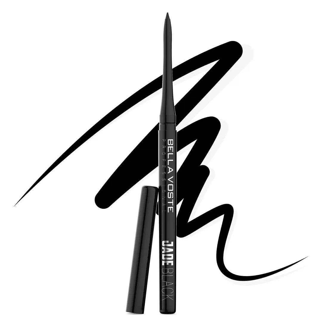 Bella Voste Profesional Jade Black Kajal - Smudge-Proof, Vegan, Paraben-Free, and Cruelty-Free | Water Proof & Long Lasting