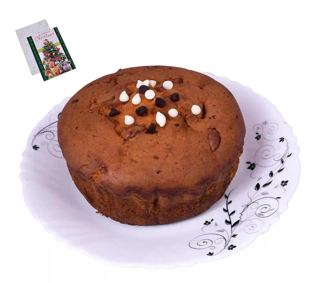 MANTOUSS Christmas Gift of Cake-Christmas Plum Cake(200gms) + Christmas Card