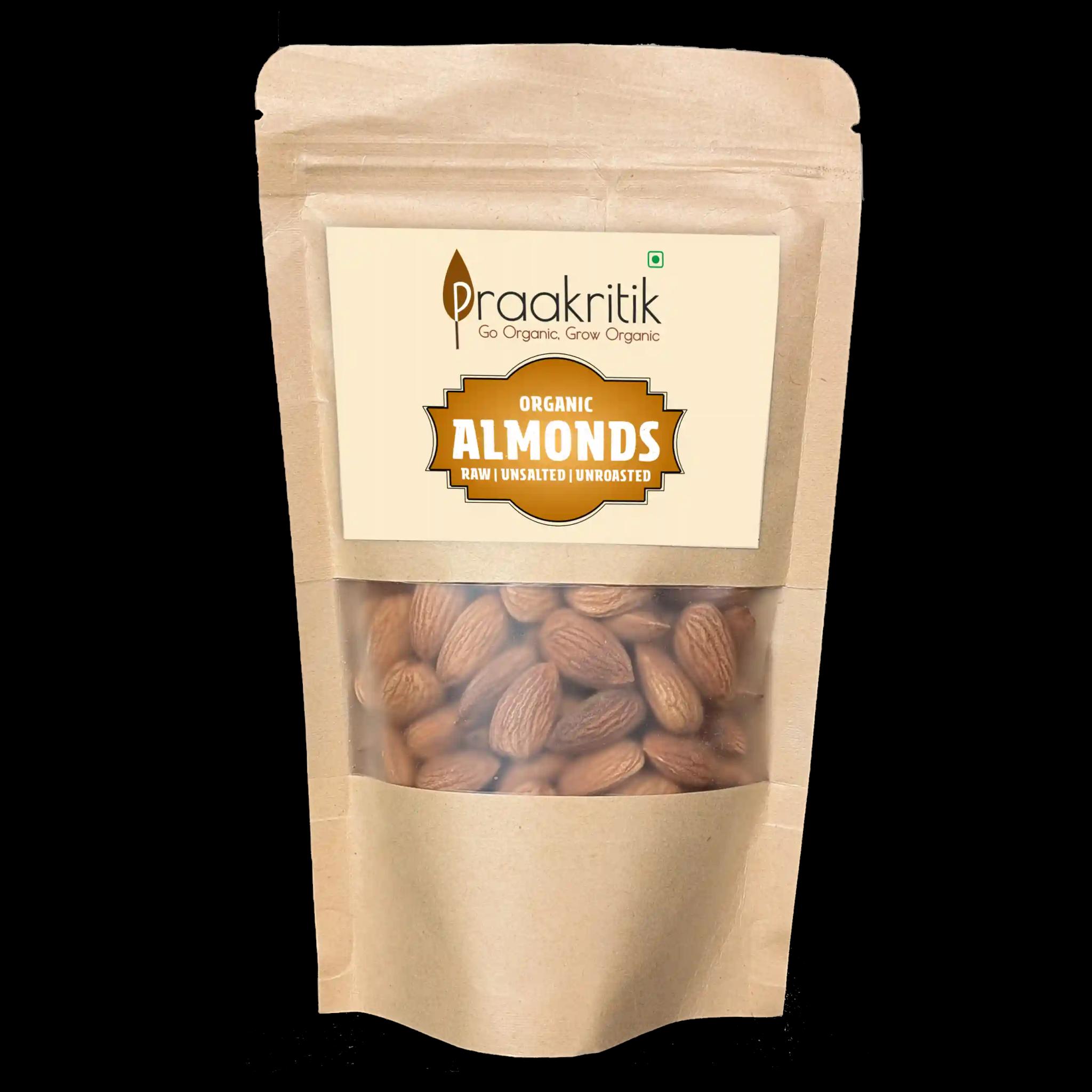 Praakritik Organic Almonds California 200 G