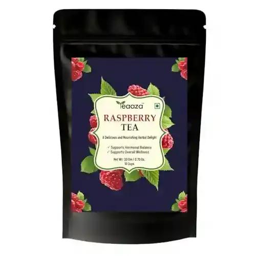 Teaaza Organic Raspberry Tea for PCOS, Pregnancy & Fertility – Natural Herbal Tea for Hormonal Balance, Reproductive Health, & Women's Wellness | Caffeine Free Raspberry Tea For Pregnancy And To Support The Female System | 20 Grams Pouch