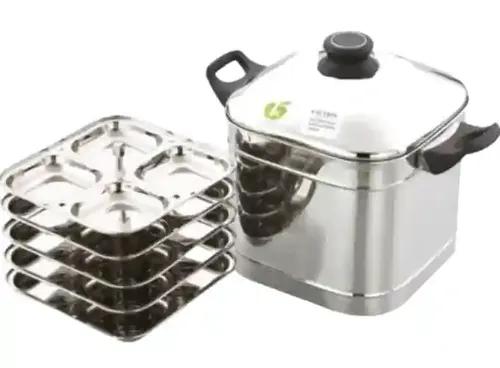 JVL Stainless Steel Idli Maker 5 Plates