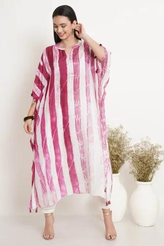 Wine Pole Tie Dye Kaftan - X-Small