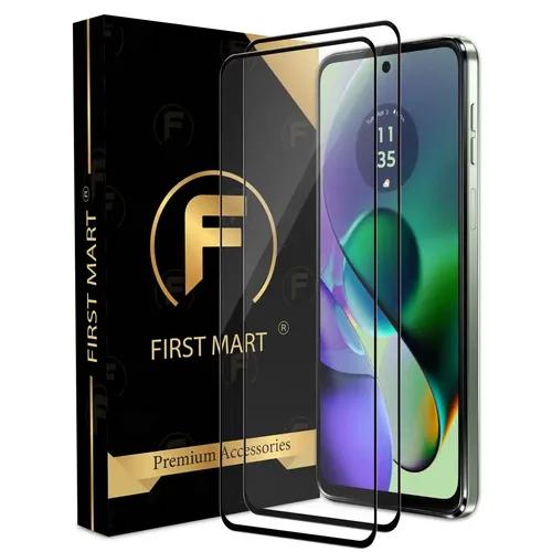 FIRST MART Premium Tempered Glass for Motorola G64 5G with Edge to Edge Coverage and Easy Installation Kit, Pack of 2