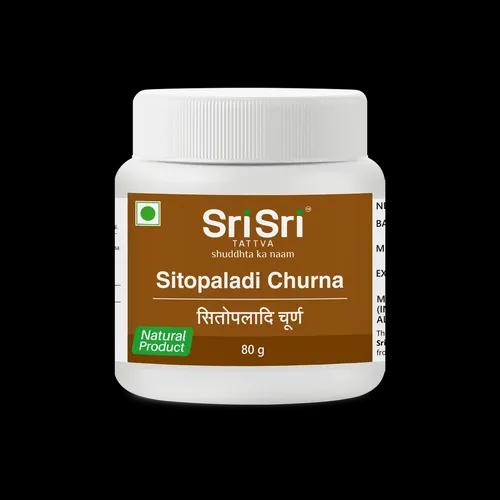 Sri Sri Tattva Sitopaladi Churna - Cold & Cough Remedy, 80 G