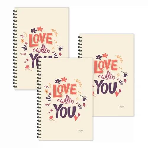 Love With You Ruled Diaries - Pack Of 3