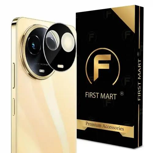 FIRST MART Camera Lens Protector for Realme 11 5G | Tempered Glass 9H Hardness Camera Cover Screen Protector | Black & Case Friendly