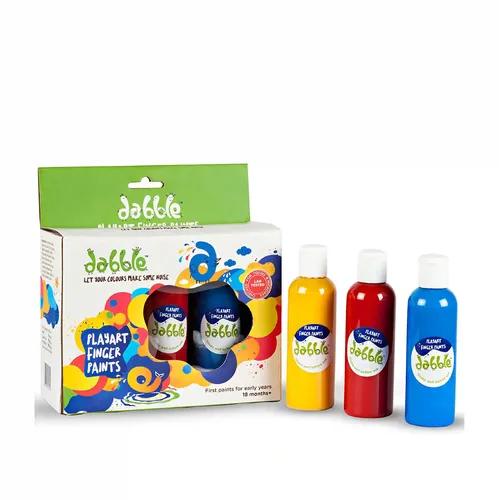 Dabble Non Toxic, Child safe and Washable Finger paints for Children to Inspire Safe Play and Fun Art Tme Making it a Perfect Birthday or Return Gift (10)