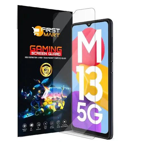 FIRST MART Gaming Screen Protector for Samsung Galaxy M13 5G, Samsung F13 5G and Samsung M13 4G (6.5 Inch) Impossible Fiber Case Friendly Protection & Installation Kit| Gaming Crystal Clear