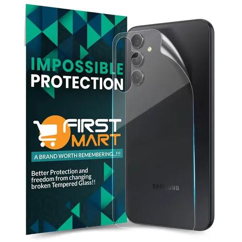 FIRST MART Screen Protector for Samsung Galaxy A34 5G - Edge to Edge Back 4 Layer Ultra Thin Unbreakable Membrane - Case Friendly Screen Coverage & Installation Kit (Crystal Clear)