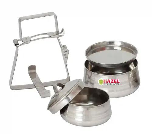 HAZEL VR2006 Stainless Steel Containers Set - 480 g, 2 Pieces, Silver