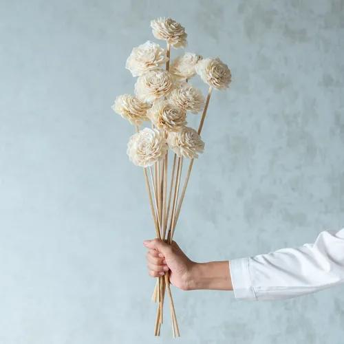 White Sola Bingo Flower Sticks (10 Sticks)