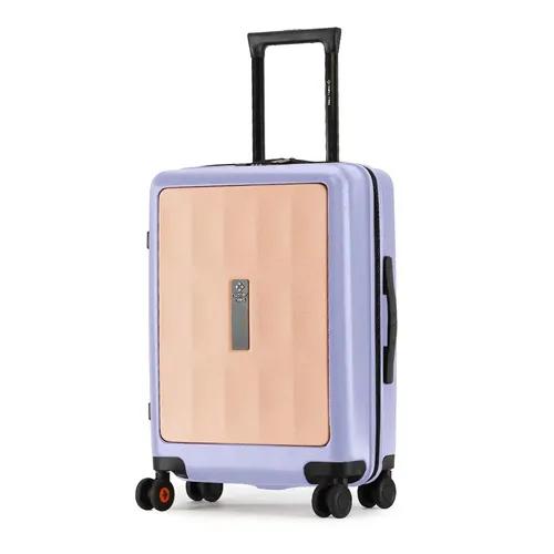 Nasher Miles Zanzibar TSA Lock Hard-Sided Polycarbonate Cabin Luggage Peach Lavender 20 inch |55cm Trolley Bag| Suitcase