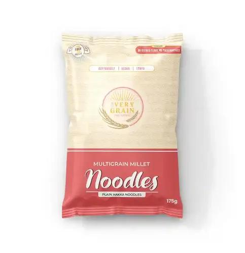 The Very Grain Wheat Noodles | No Refined, Maida | No MSG Not Fried | Healthy High Protein and Fiber Meal Contains Bajra, Ragi, Kodo, Foxtail Millets | Tastemaker Included | Pack of 2 (175 Grams Each)