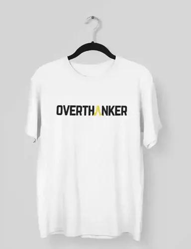 Overthanker - Unisex White Oversized T-Shirt - White - S