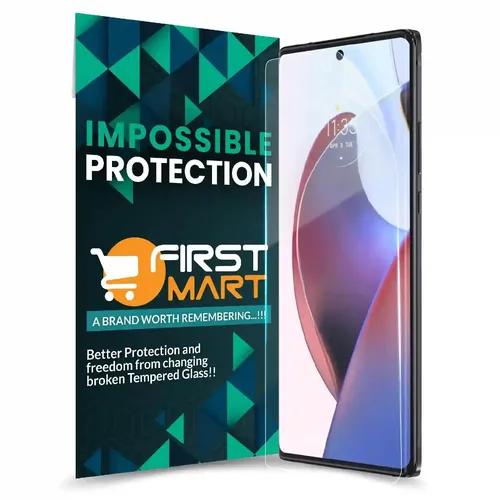 FIRST MART Screen Protector for Motorola Edge 30 Ultra 5G - Nanofiber Unbreakable Membrane Case Friendly Full Edge to Edge Screen Coverage & Installation Kit (Crystal Clear)