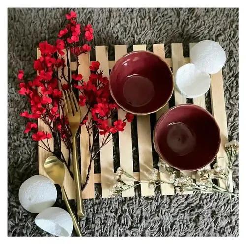 Ceramic Snack Bowl - Red