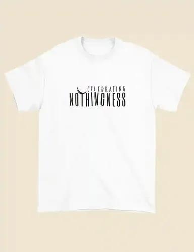 Nothingness - Unisex Regular Fit T-shirt - White - S