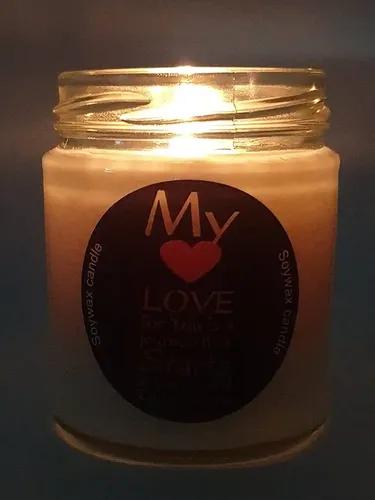 Pratha Naturals Scented Candle (My Love For You)