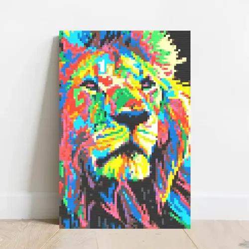 King of the Jungle Pixel Art Without Frame - Medium