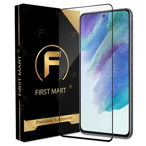 FIRST MART Premium Tempered Glass for Samsung Galaxy S21 FE 5G with Edge to Edge Coverage and Easy Installation Kit, Pack of 1