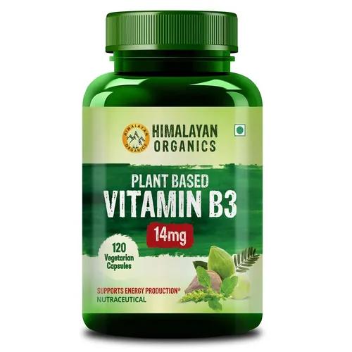 Vlado's Himalayan Organics Plant-Based Vitamin B3 | Supports Healthy Skin and Heart 120 Capsules